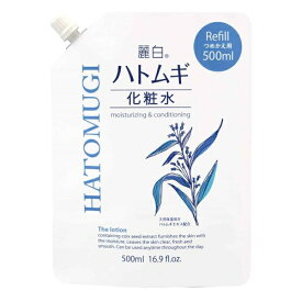 【メール便 送料無料】麗白 ハトムギ化粧水 詰替 500mL 熊野油脂 化粧水