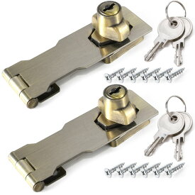 Pstyle. 鍵 後付け ドア ロック 引き戸 補助錠 ステンレス 2個セット PST-171