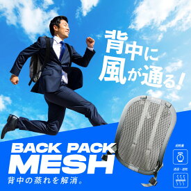 リュック用 背面メッシュ エアリーパッド 汗防止 ひんやり 暑さ対策 姿勢矯正 猫背