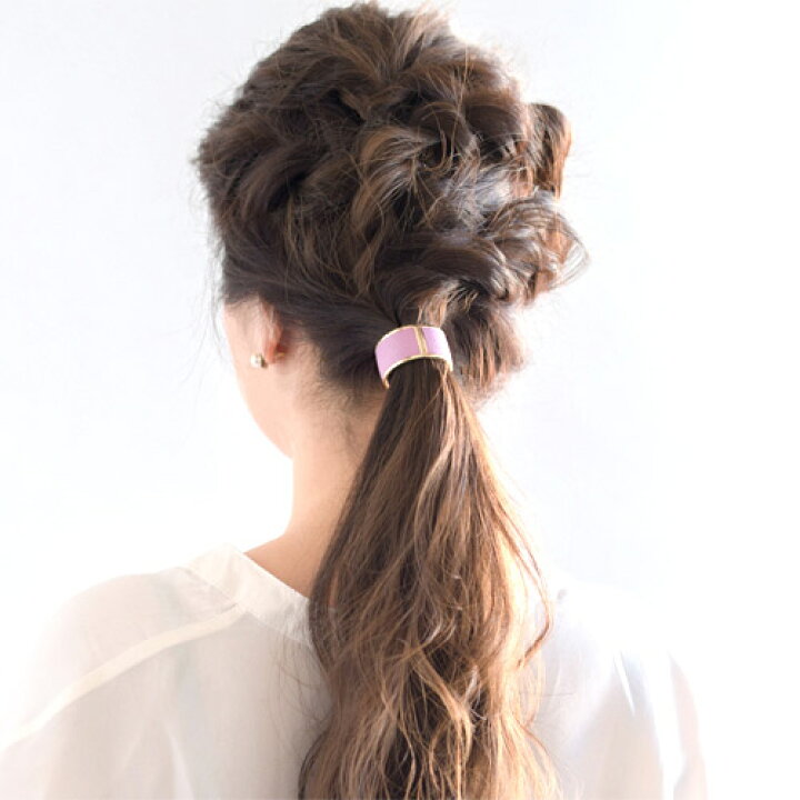 楽天市場】France Luxe フランス ラックス ヘアゴム インレイ レザー 