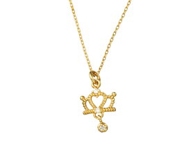 アンジェラ Angela ネックレス ハートインクラウンネックレス ゴールド 18k 18金 ジュエリー ブランド アクセサリー プレゼント ギフト 正規品 レディース