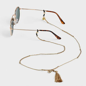 SUNNY CORDS サニーコーズ メガネチェーンMctassel beigeサングラス グラスコード メガネストラップ ステンレス レディース メンズ プレゼント 正規品