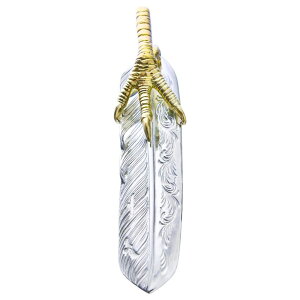 hY Taro Washimi tFU[y_g L arabesque flight feather 01 K18 eagle claw pendant 01 Vo[ CfBAWG[ uh ANZT[ v[g Mtg Ki fB[X Y
