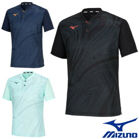 《送料無料》2024年2月発売　MIZUNO　ユニセックス　ゲームシャツ　62JAB002　ミズノ　テニス　バドミントン　ウェア