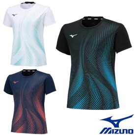 《送料無料》2024年2月発売　MIZUNO　ウィメンズ　ゲームシャツ　62JAB220　ミズノ　テニス　バドミントン　ウェア