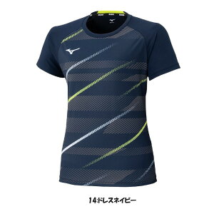 《送料無料》2025年2月発売 MIZUNO ウィメンズ ゲームシャツ 62JAC225 ミズノ レディース テニス バドミントン ウェア
