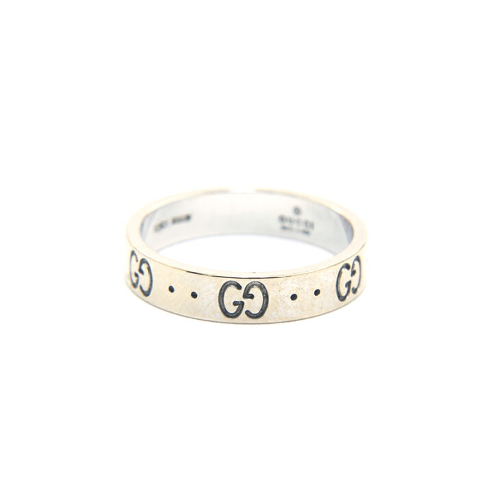楽天市場】極美品 グッチ GUCCI アイコンリング WG 750 4.12g 52サイズ 