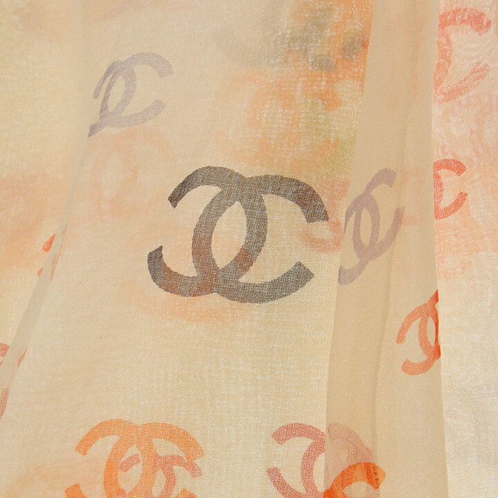 楽天市場】極美品 シャネル CHANEL シルク ココマーク シフォン 