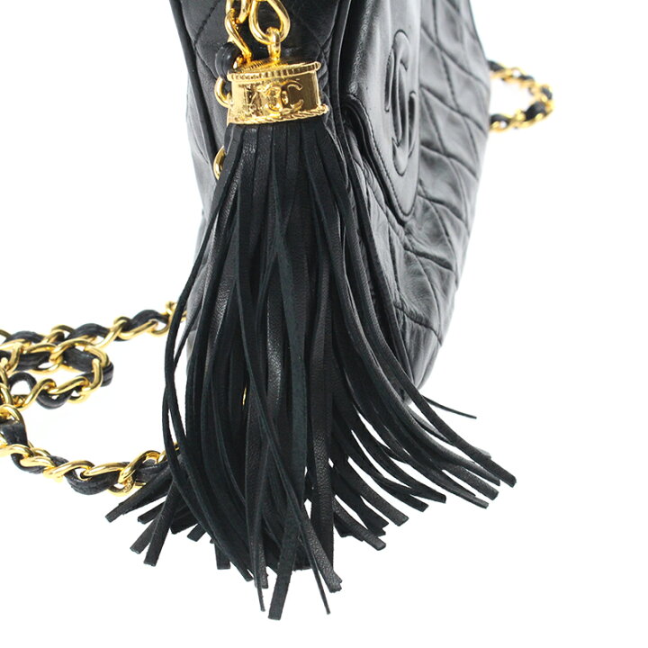 楽天市場】美品 シャネル CHANEL マトラッセ フリンジ チェーン 
