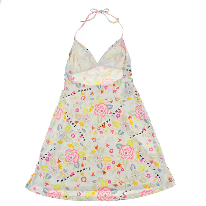 楽天市場】シャネル CHANEL 総柄 マイヨ 水着 フレア ワンピース  