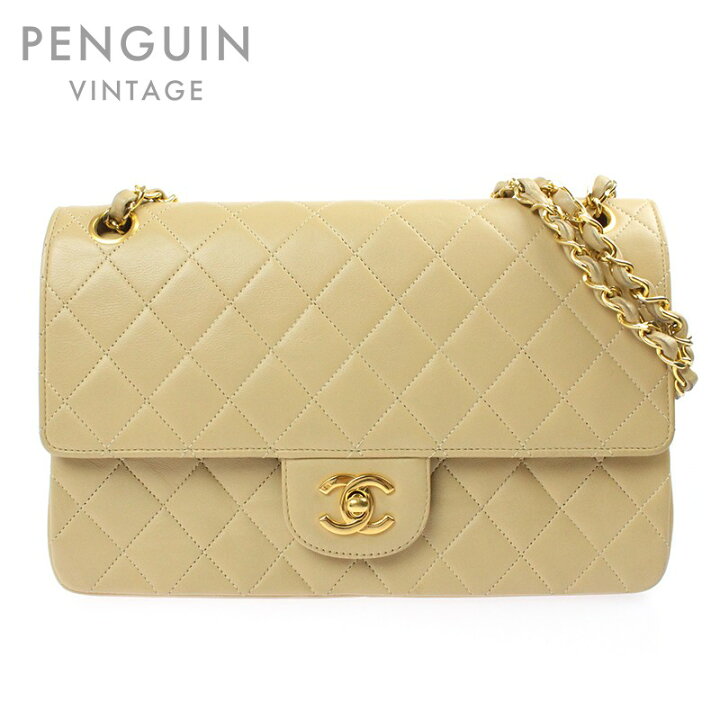 楽天市場】極美品 シャネル CHANEL ダブルフラップマトラッセ チェーン 