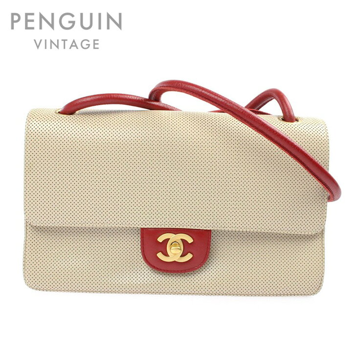 楽天市場】極美品 シャネル CHANEL パンチング バイカラー ココマーク  