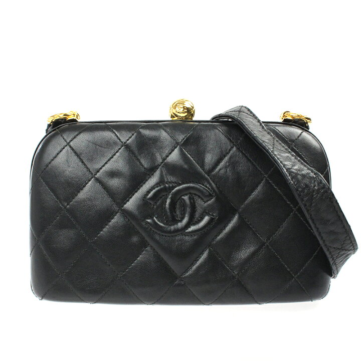 楽天市場】極美品 シャネル CHANEL マトラッセ ココマーク がま口 