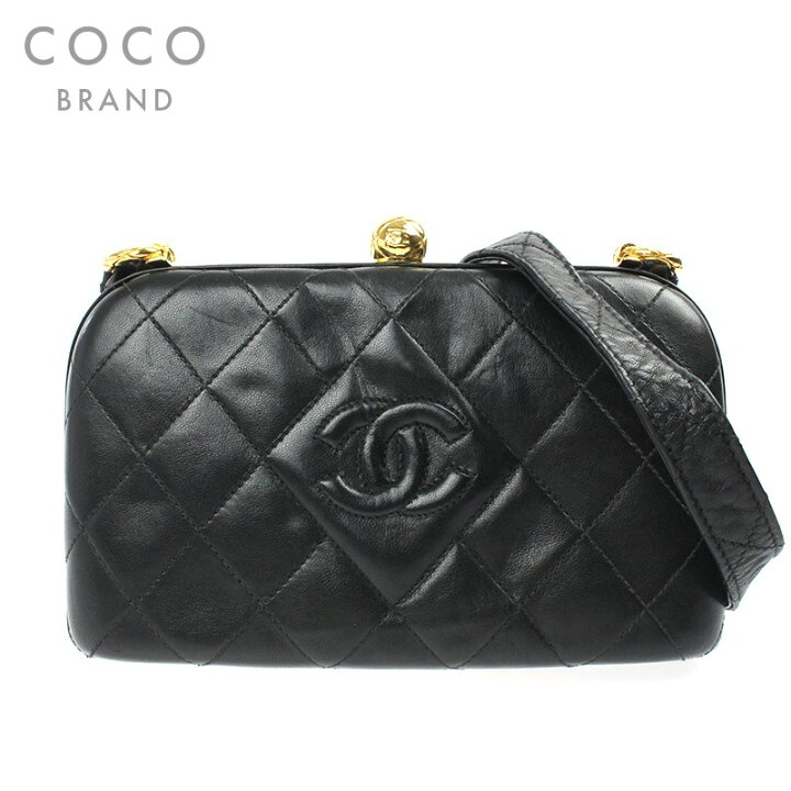 楽天市場】極美品 シャネル CHANEL マトラッセ ココマーク がま口  