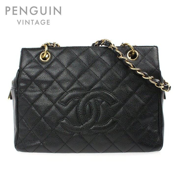 楽天市場】極美品 シャネル CHANEL キャビアスキン デカココ セミ  