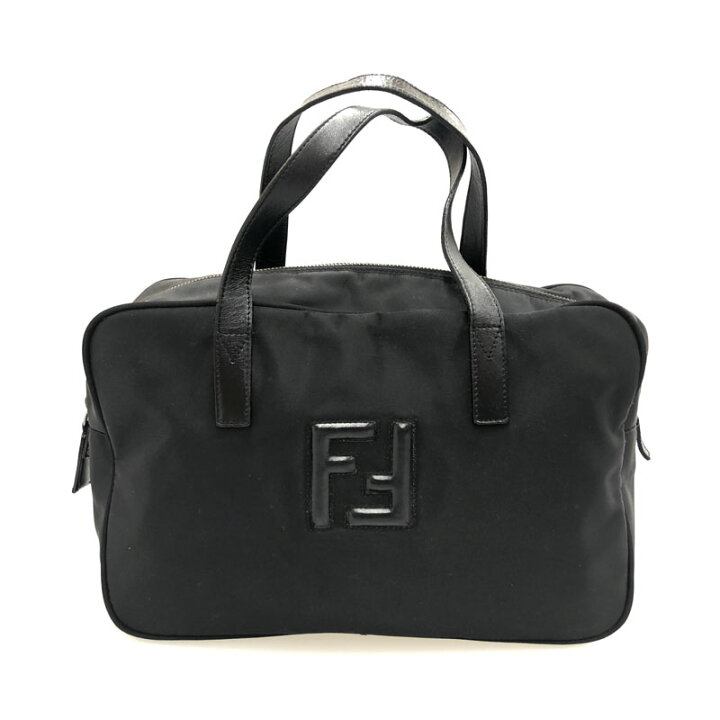 楽天市場】美品 フェンディ FENDI ナイロン ハンドバッグ ブラック 