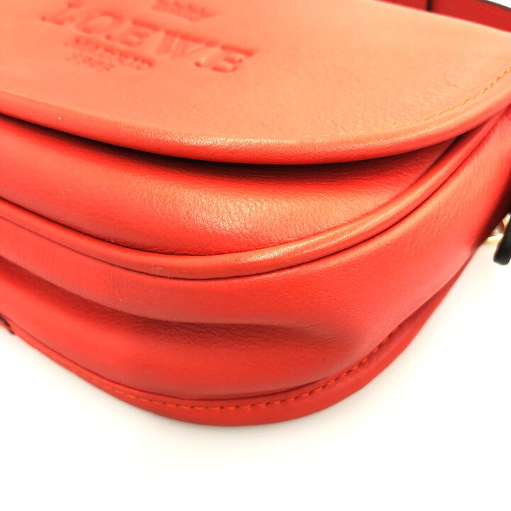 楽天市場】極美品 ロエベ LOEWE ヘリテージ ロゴ ショルダーバッグ 