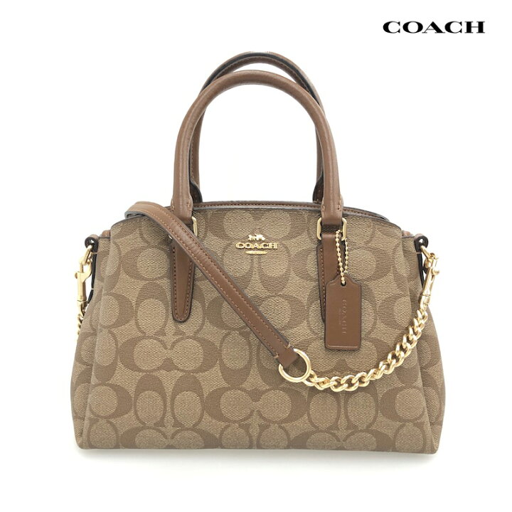 楽天市場】極美品 コーチ COACH ミニ セージ キャリーオール 2WAY 