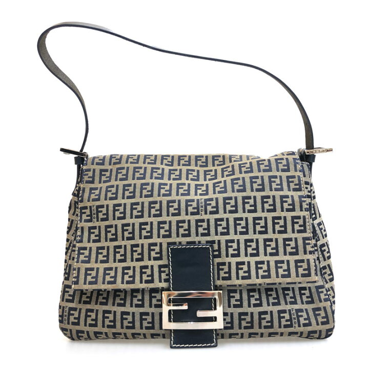 楽天市場】美品 フェンディ FENDI ズッキーノ柄 マンマバケット ハンド  