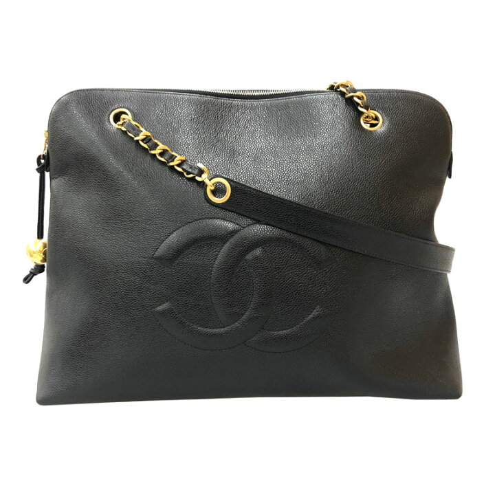 楽天市場】美品 シャネル CHANEL キャビアスキン デカココ ココボール 