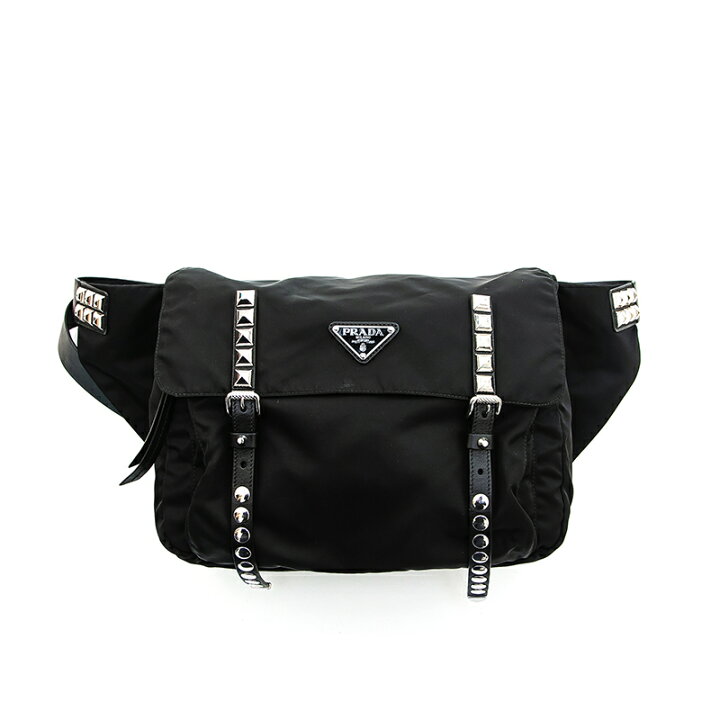 楽天市場】極美品 プラダ PRADA スタッズ ナイロン ボディバッグ  