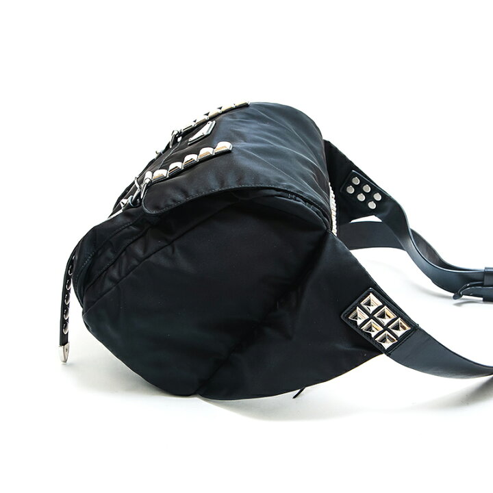 楽天市場】極美品 プラダ PRADA スタッズ ナイロン ボディバッグ 