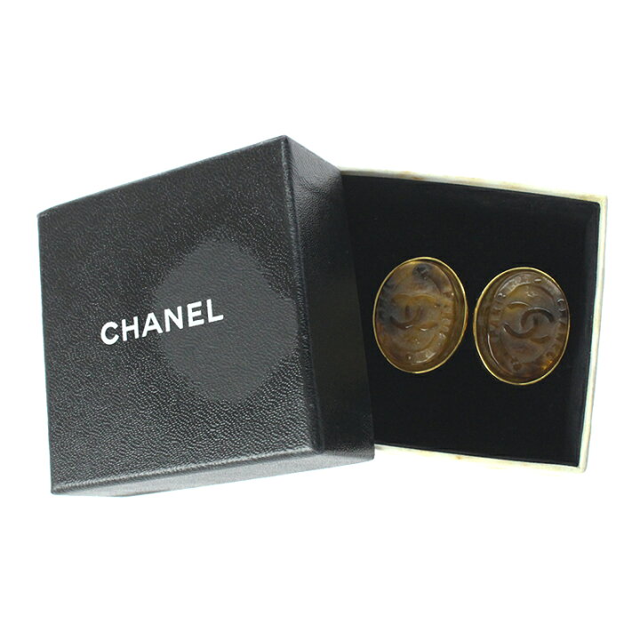 楽天市場】シャネル CHANEL ココマーク カラーストーン 楕円形 