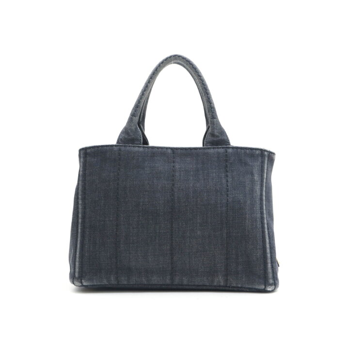 楽天市場】プラダ PRADA デニム カナパ 2WAY ハンドバッグ ブラック 