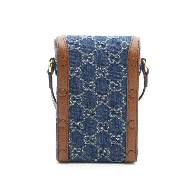 楽天市場】極美品 グッチ GUCCI GGデニム ホースビット ミニ 