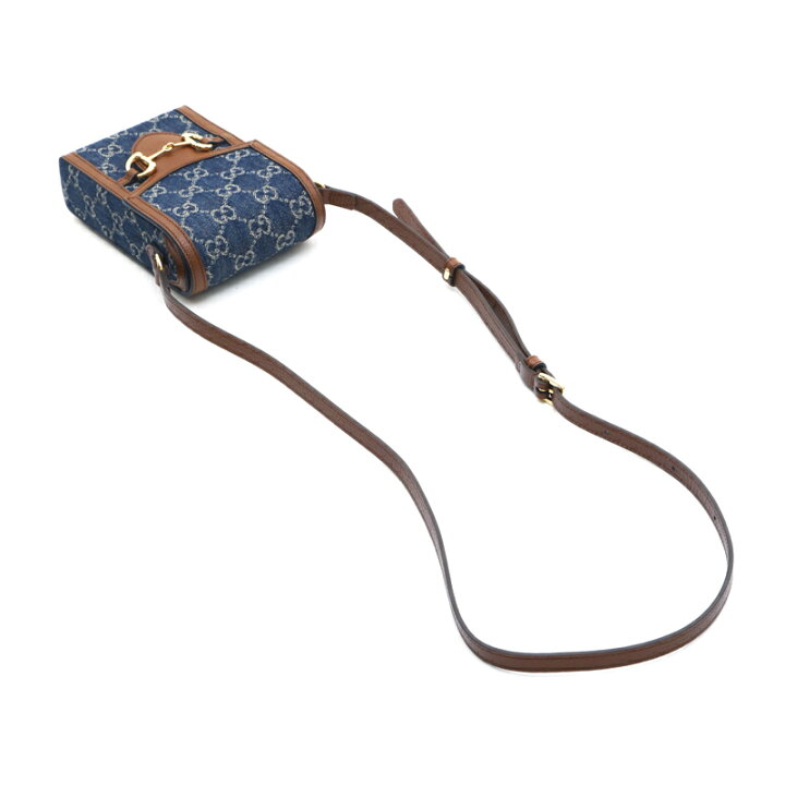 楽天市場】極美品 グッチ GUCCI GGデニム ホースビット ミニ 