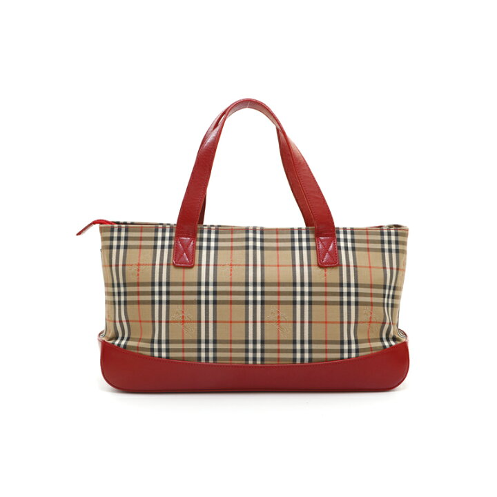 楽天市場】美品 バーバリー BURBERRY ノバチェック ハンドバッグ 