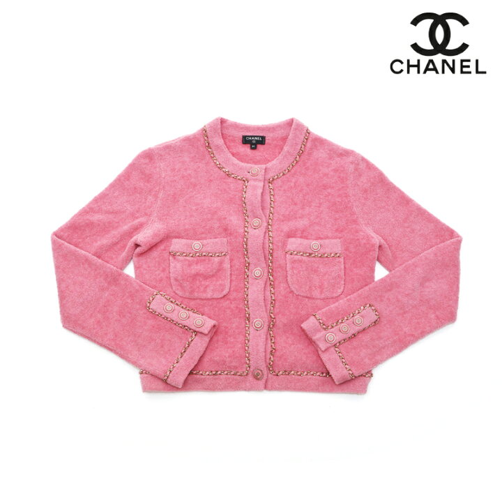 楽天市場】シャネル CHANEL ココマーク ボタン チェーン ブルゾン 