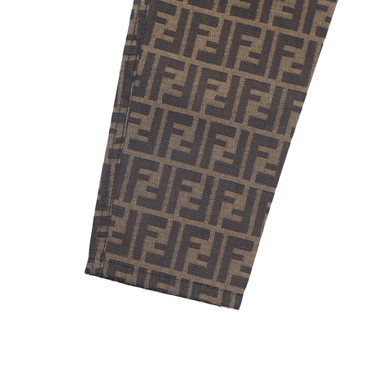 楽天市場】フェンディ FENDI ズッカ柄 パンツ ブラウン P16022 【中古 