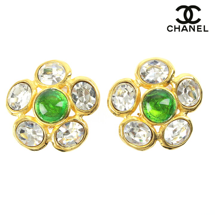楽天市場】シャネル CHANEL グリポア ラインストーン フラワー 