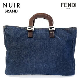 フェンディ FENDI デニム トートバッグ ネイビー WS2486 【中古】