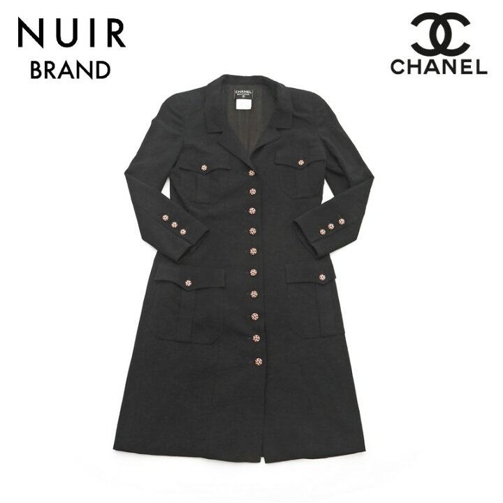 楽天市場】シャネル CHANEL グリポア ボタン 96A ロング ジャケット 