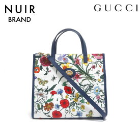 【全品20%OFFクーポン】 グッチ GUCCI フローラ キャンバス ハンドバッグ マルチカラー WS4809 【中古】