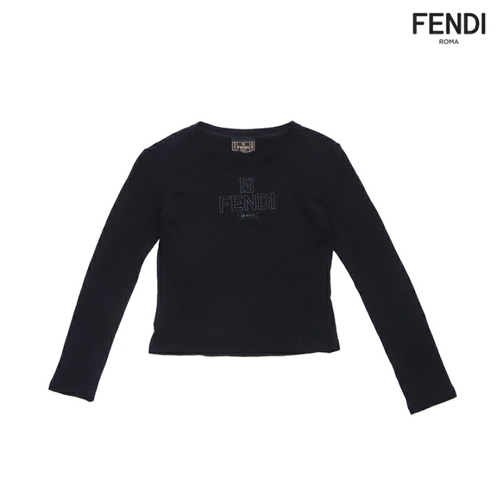 楽天市場】フェンディ FENDI ウール 長袖 カットソー ブラック WS1404 