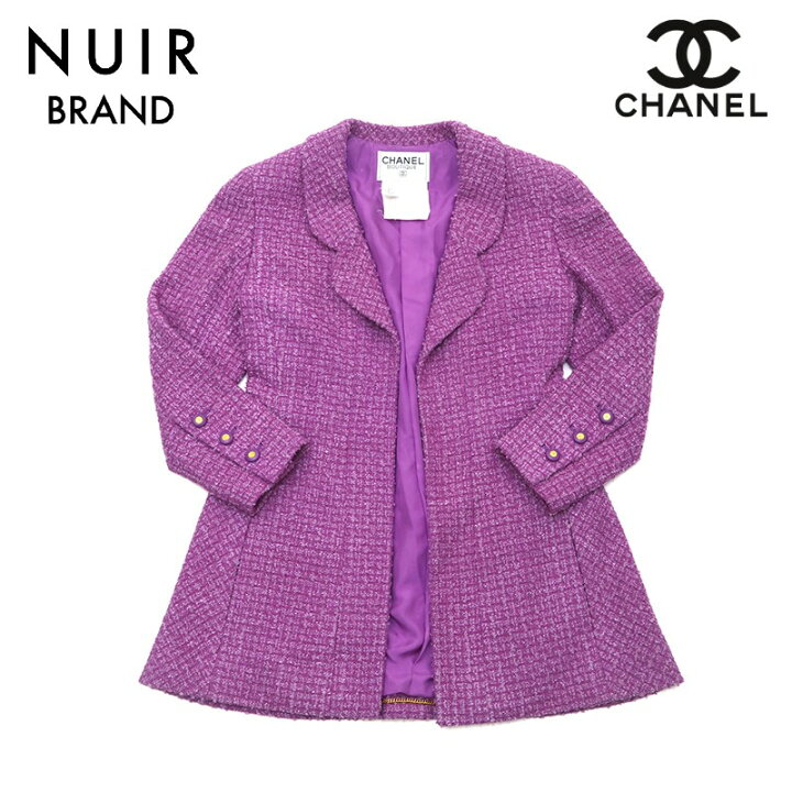 楽天市場】シャネル CHANEL ツイード コート ココマークボタン 1994s  