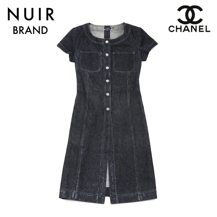 楽天市場】【最大15%OFF】シャネル CHANEL デニム ワンピース ブラック  
