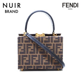 【全品16%OFF】フェンディ FENDI ズッカ バニティ ショルダーバッグ ブラウン WS3724 【中古】【セール】【クーポン 6/11 1:59まで】