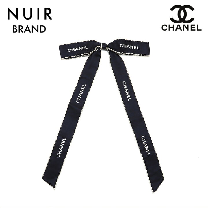 楽天市場】シャネル CHANEL ロゴ リボン タイ シンプル シルク 