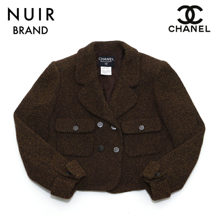 楽天市場】シャネル CHANEL ツイード ココボタン ジャケット ウール  