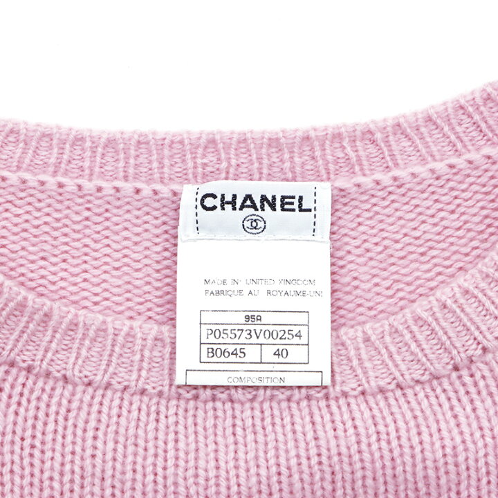 楽天市場】シャネル CHANEL カシミア アイコンモチーフ Size 40 ニット  