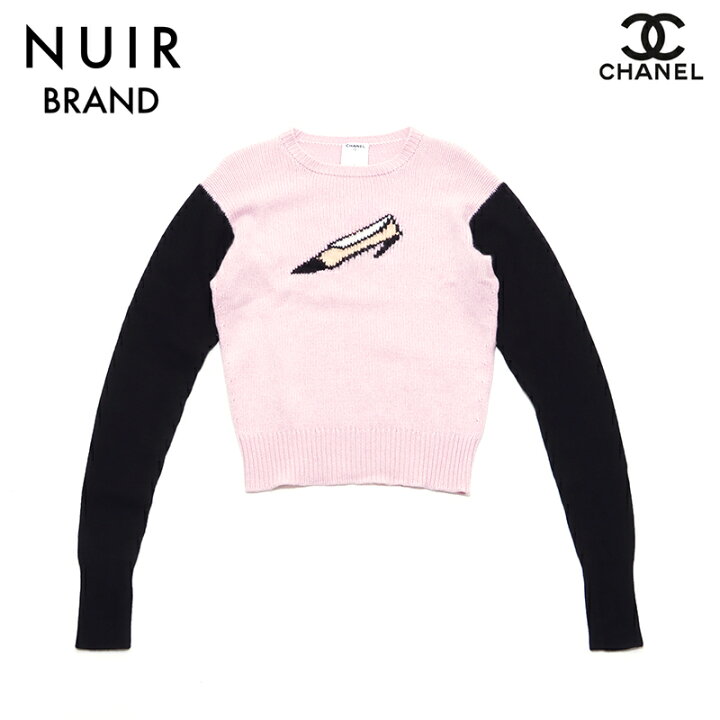 楽天市場】シャネル CHANEL カシミア アイコンモチーフ Size 40 ニット  