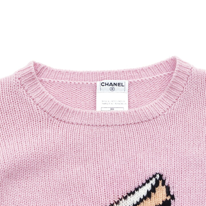 楽天市場】シャネル CHANEL カシミア アイコンモチーフ Size 40 ニット  