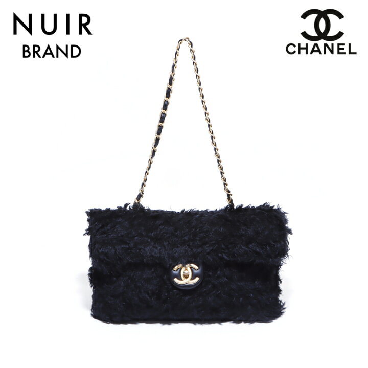 楽天市場】シャネル CHANEL ターンロック ファー ショルダーバッグ 