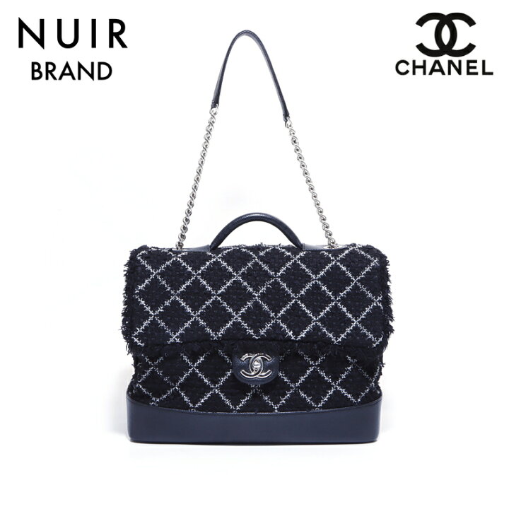 楽天市場】シャネル CHANEL 22番台 ツイード シルバー金具 ショルダー 