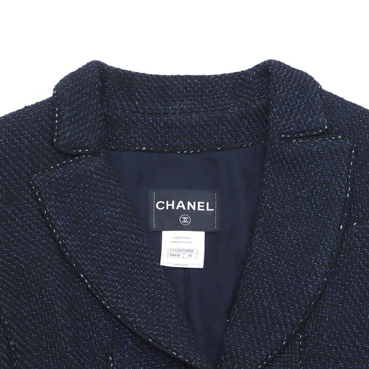楽天市場】シャネル CHANEL ココボタン ツイード ジャケット VINTAGE 