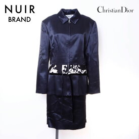【全品10%OFF】クリスチャンディオール Christian Dior ロゴ スーツ セットアップ ブラック WS5244 【中古】【セール】【クーポン 5/27 1:59まで】